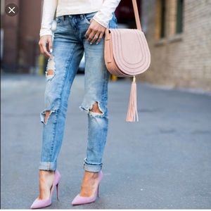 Blank NYC Distressed “Good Vibes” jeans- size 26